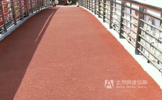 北京塑胶桥面施工工程案例之德茂过街天桥