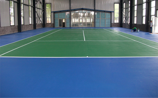 在塑胶网球场铺设完成后，需要做的就是对塑胶面层进行表面处理和清bat365在线平台登录作