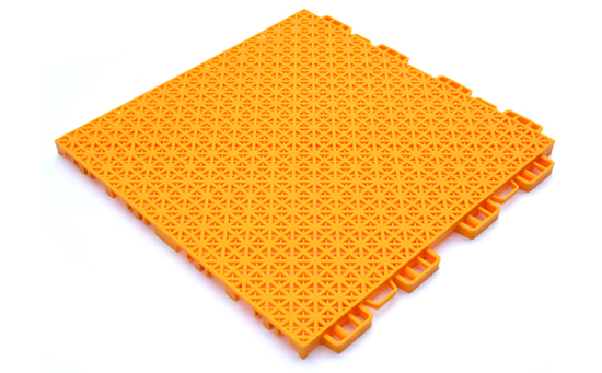 小双米黄色悬浮拼装地板