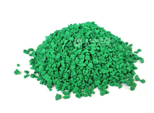 塑胶颗粒地面材料-绿-浅绿