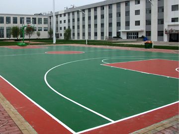 河北唐山硅pu篮球场施工案例之华润电力