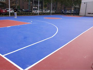 北京丙烯酸篮球场施工工程案例之丰台总部基地