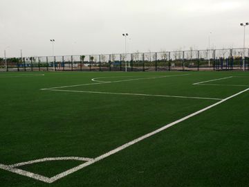 天津足球场施工工程案例之塘沽7人制足球场铺装